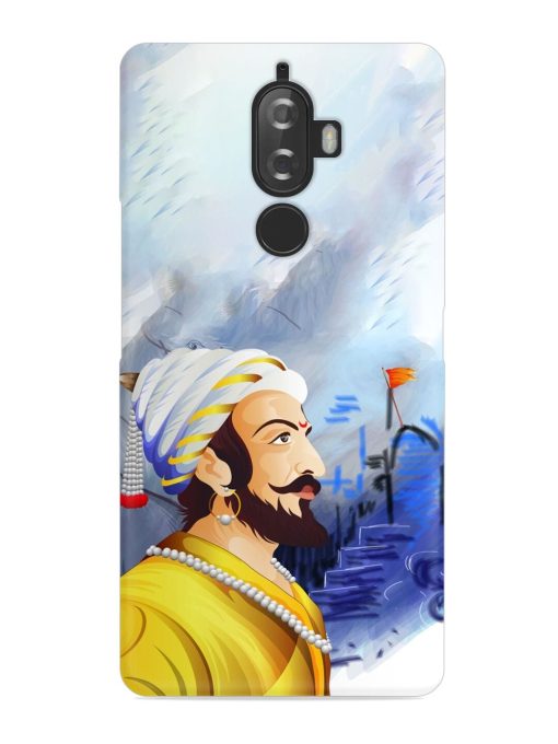 Shivaji Maharaj Color Paint Art Snap Case for Lenovo K8 Plus