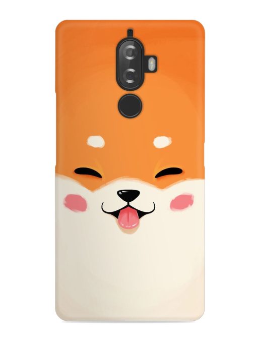 Cute Dog Face Vector Snap Case for Lenovo K8 Plus Zapvi