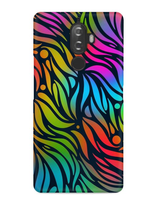 Abstract Leaf Design Snap Case for Lenovo K8 Plus Zapvi