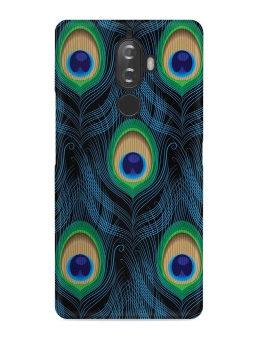 Seamless Pattern Peacock Snap Case for Lenovo K8 Plus Zapvi