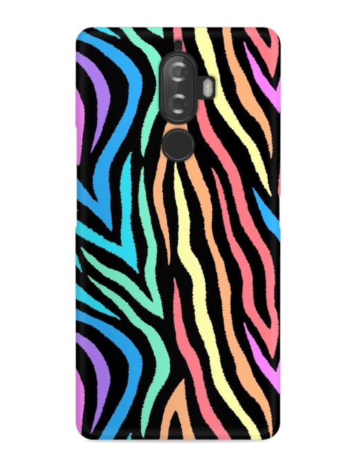 Colorful Abstract Zebra Snap Case for Lenovo K8 Plus Zapvi