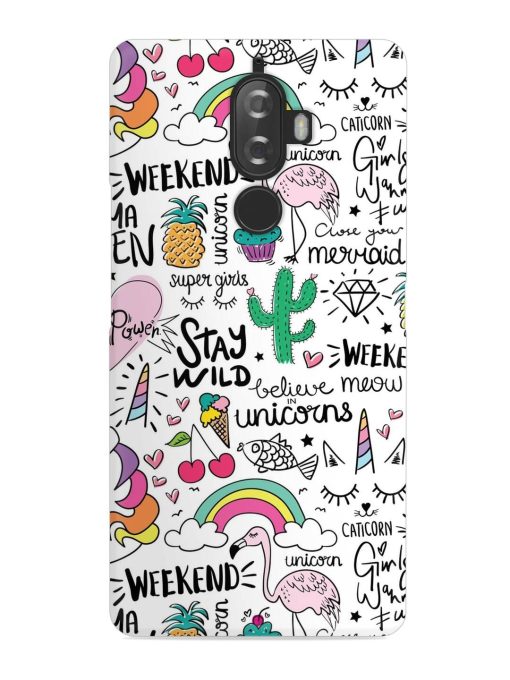 Unicorn Ice Cream Snap Case for Lenovo K8 Plus