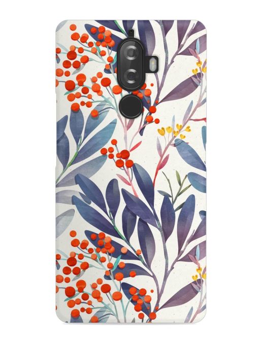 Seamless Floral Pattern Snap Case for Lenovo K8 Plus Zapvi