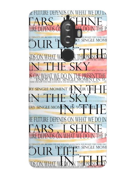 Seamless Slogans Pattern Snap Case for Lenovo K8 Plus Zapvi