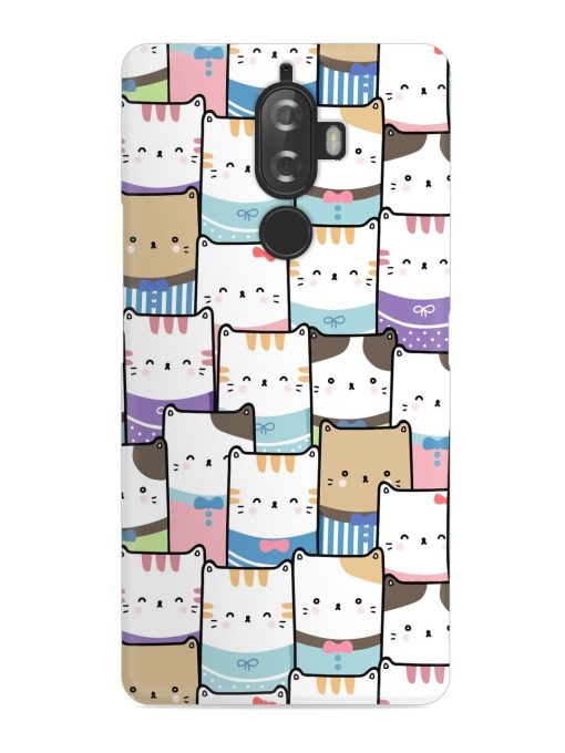 Cute Adorable Cat Snap Case for Lenovo K8 Plus Zapvi