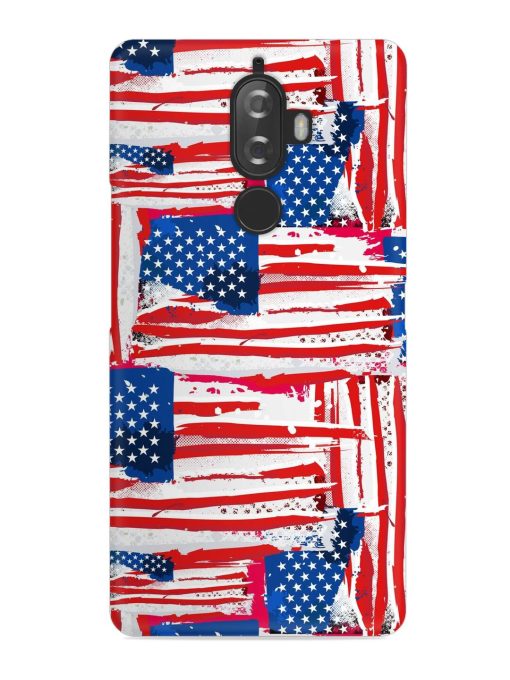 Usa Flag Seamless Snap Case for Lenovo K8 Plus