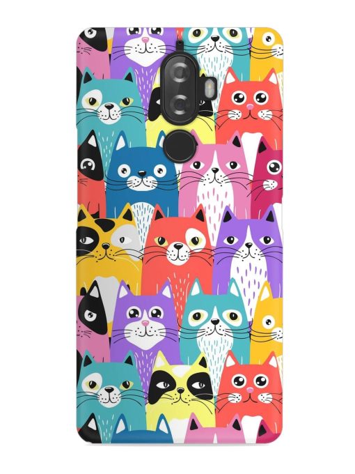 Funny Cartoon Cats Snap Case for Lenovo K8 Plus