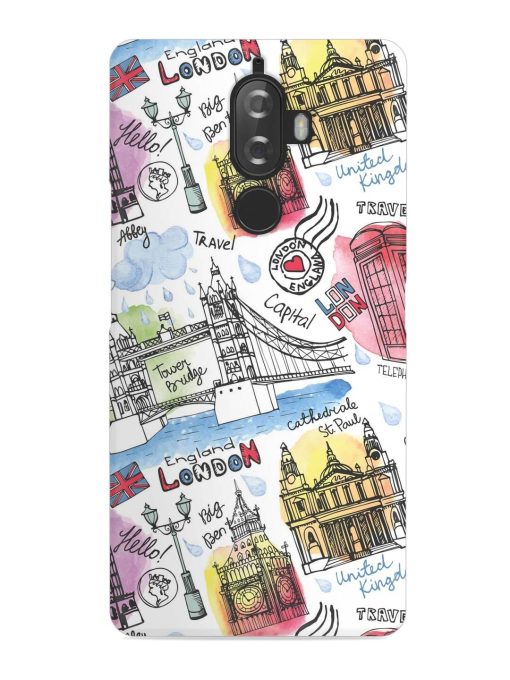 Vector London Landmark Snap Case for Lenovo K8 Plus Zapvi