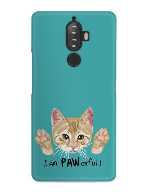 Typography Slogan Cat Snap Case for Lenovo K8 Plus