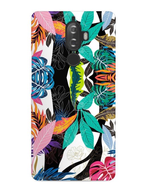 Floral Pattern Bright Snap Case for Lenovo K8 Plus