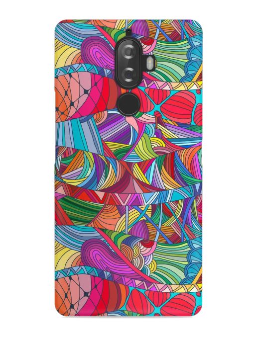 Seamless Patterns Hand Drawn Snap Case for Lenovo K8 Plus