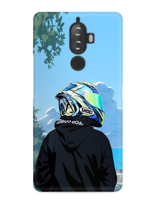 Rider With Helmet Snap Case for Lenovo K8 Plus