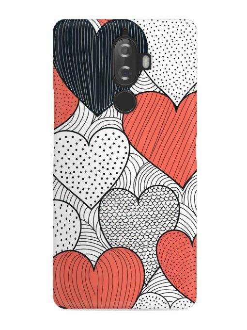 Girly Heart Seamless Snap Case for Lenovo K8 Plus