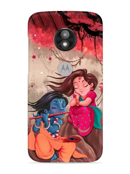 Radhe Krishna Water Art Snap Case for Motorola Moto E5 Play Zapvi