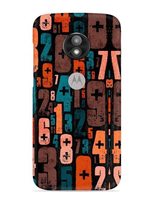 0 To 9 Art Snap Case for Motorola Moto E5 Play Zapvi