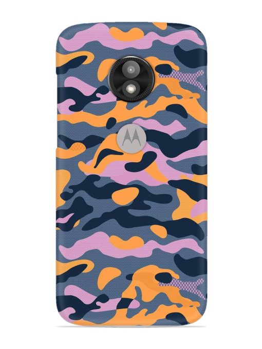 Camouflage Army Military English Orange Art Snap Case for Motorola Moto E5 Play Zapvi