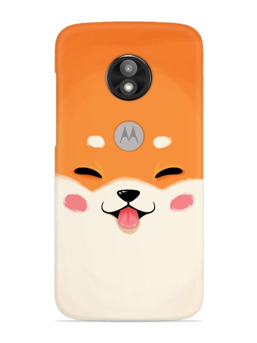 Cute Dog Face Vector Snap Case for Motorola Moto E5 Play Zapvi