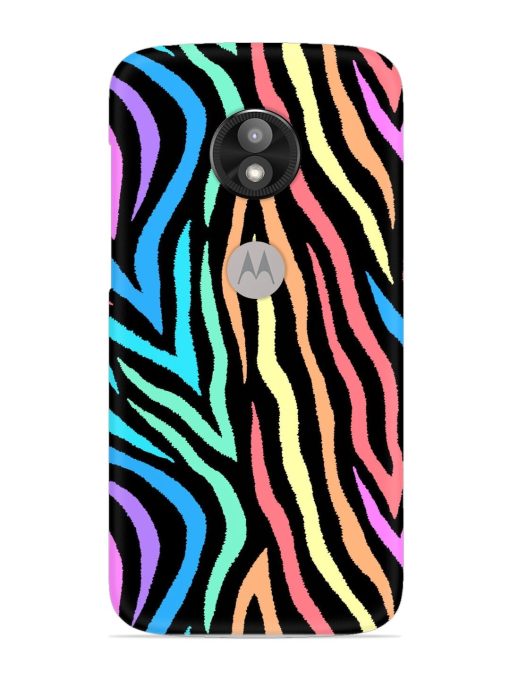 Colorful Abstract Zebra Snap Case for Motorola Moto E5 Play Zapvi