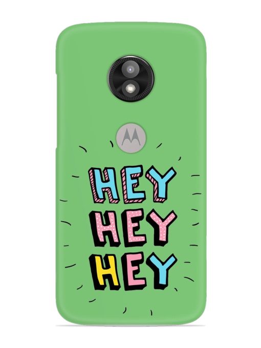 Hey Vector Cartoon Snap Case for Motorola Moto E5 Play Zapvi