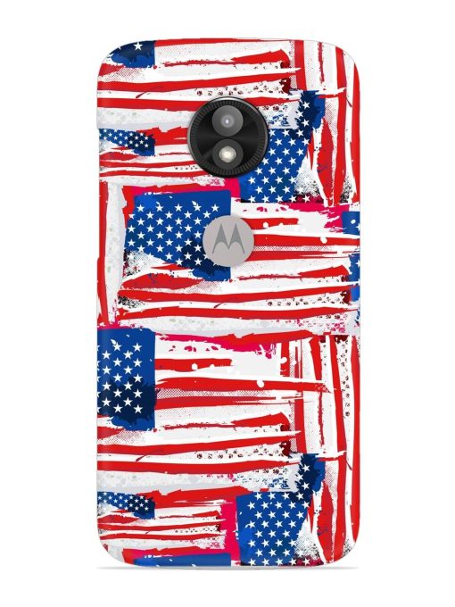 Usa Flag Seamless Snap Case for Motorola Moto E5 Play Zapvi