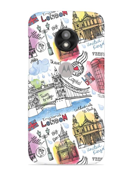 Vector London Landmark Snap Case for Motorola Moto E5 Play Zapvi