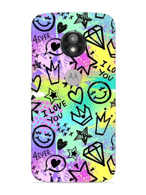 Bright Seamless Pattern Snap Case for Motorola Moto E5 Play