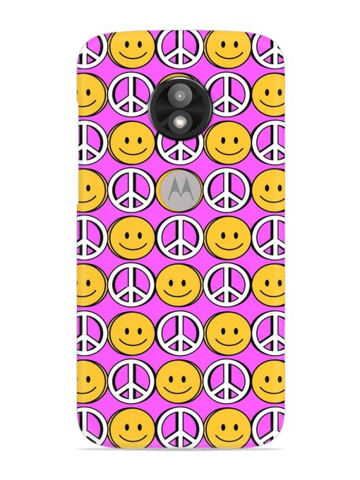 Smiley Face Peace Snap Case for Motorola Moto E5 Play Zapvi