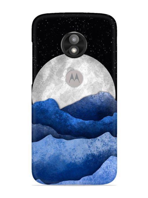 Full Moon Mountain Vector Snap Case for Motorola Moto E5 Play Zapvi