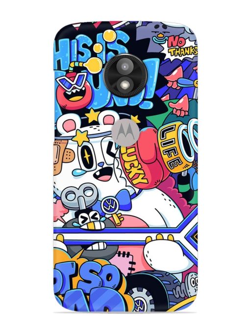 Universal Doodle Snap Case for Motorola Moto E5 Play