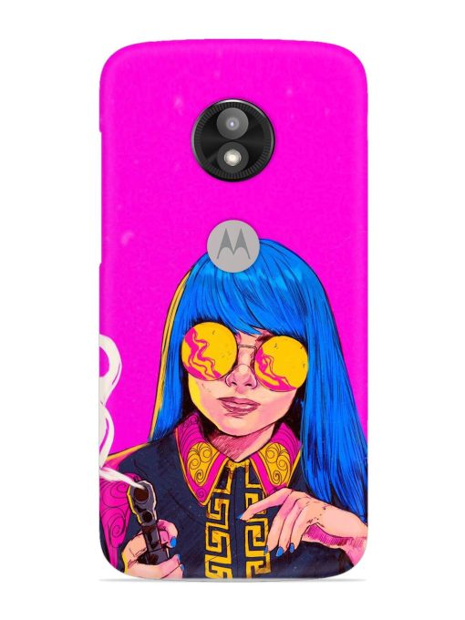 Aesthetic Anime Girl Snap Case for Motorola Moto E5 Play Zapvi