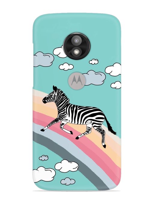 Running Zebra Snap Case for Motorola Moto E5 Play Zapvi