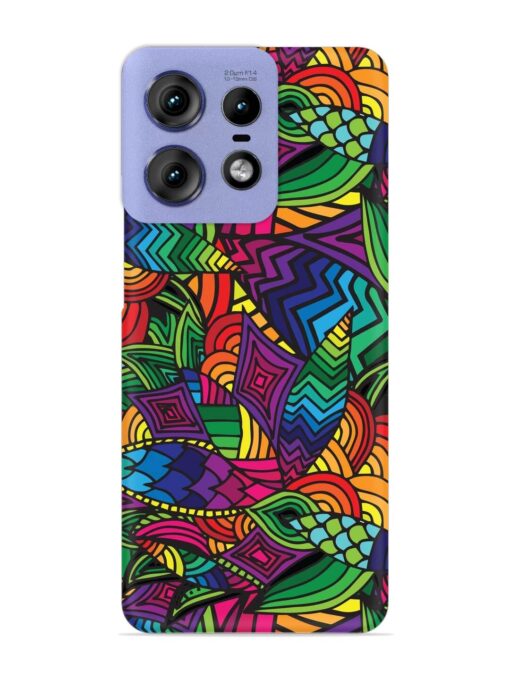 Abstract Multicolor Seamless Snap Case for Motorola Moto Edge 50 Pro (5G) Zapvi