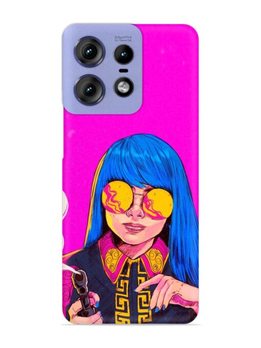 Aesthetic Anime Girl Snap Case for Motorola Moto Edge 50 Pro (5G)