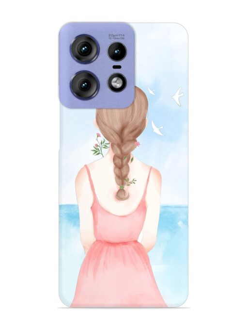 Watercolor Girl Vector Snap Case for Motorola Moto Edge 50 Pro (5G)