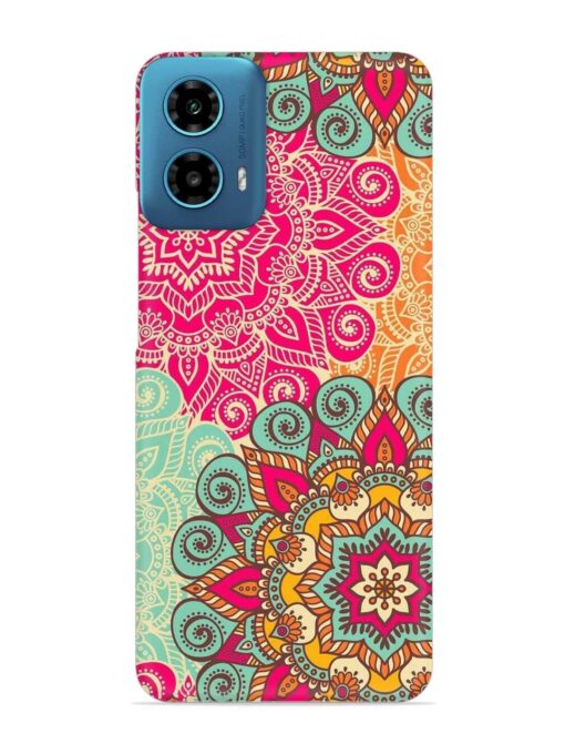 Mandala Seamless Snap Case for Motorola Moto G34 (5G) Zapvi