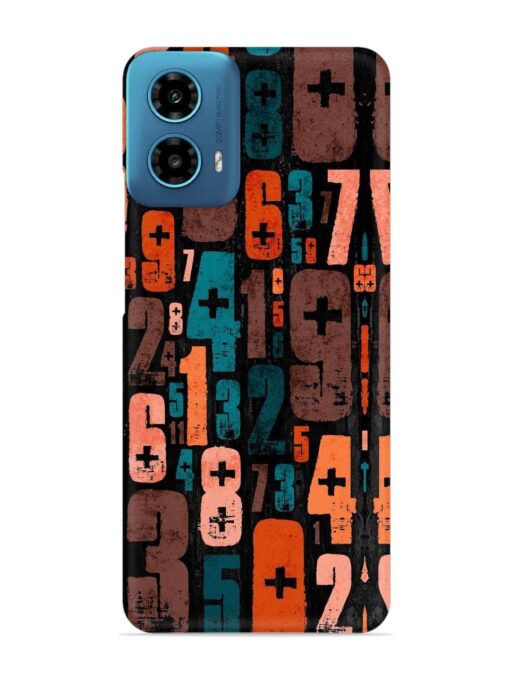 0 To 9 Art Snap Case for Motorola Moto G34 (5G) Zapvi