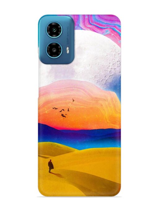 Sandy Desert Snap Case for Motorola Moto G34 (5G)