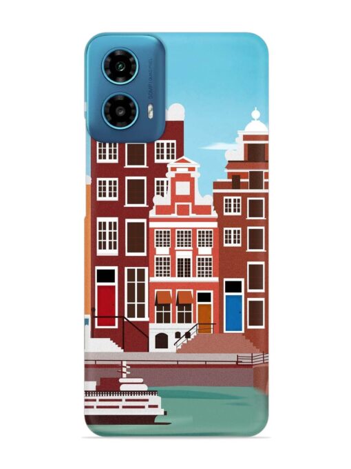 Scenery Architecture Amsterdam Landscape Snap Case for Motorola Moto G34 (5G)