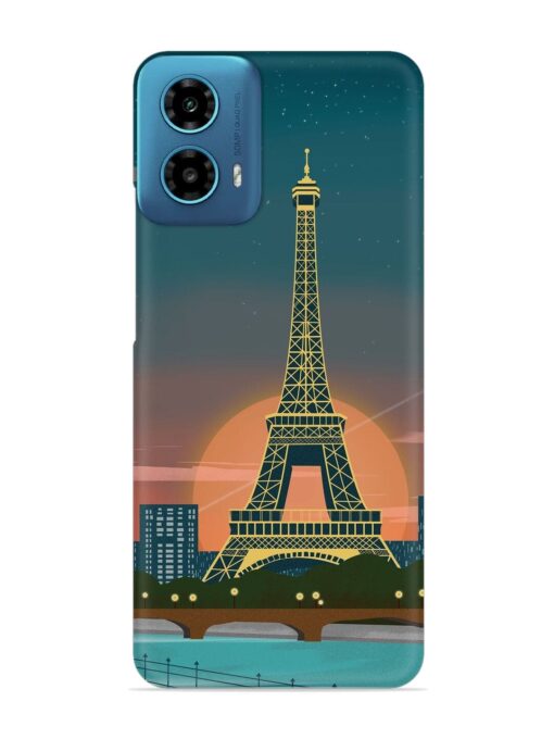 Scenery Architecture France Paris Snap Case for Motorola Moto G34 (5G)