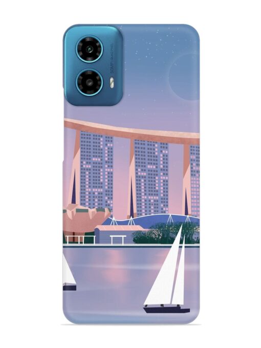 Singapore Scenery Architecture Snap Case for Motorola Moto G34 (5G)