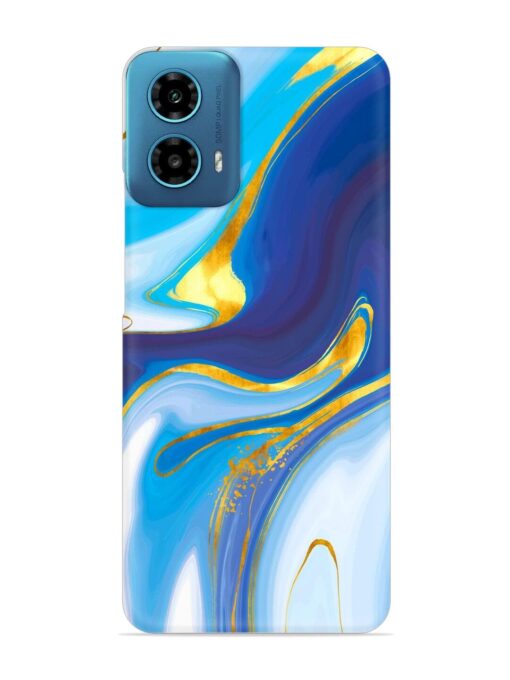 Watercolor Background With Golden Foil Snap Case for Motorola Moto G34 (5G)