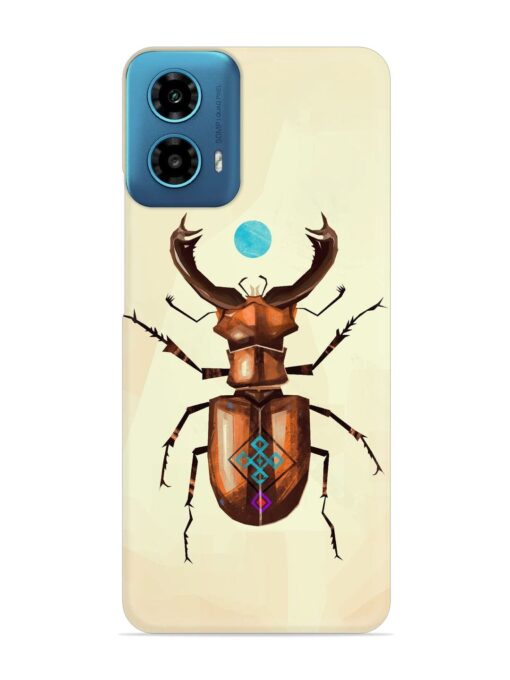 Stag Beetle Vector Snap Case for Motorola Moto G34 (5G) Zapvi