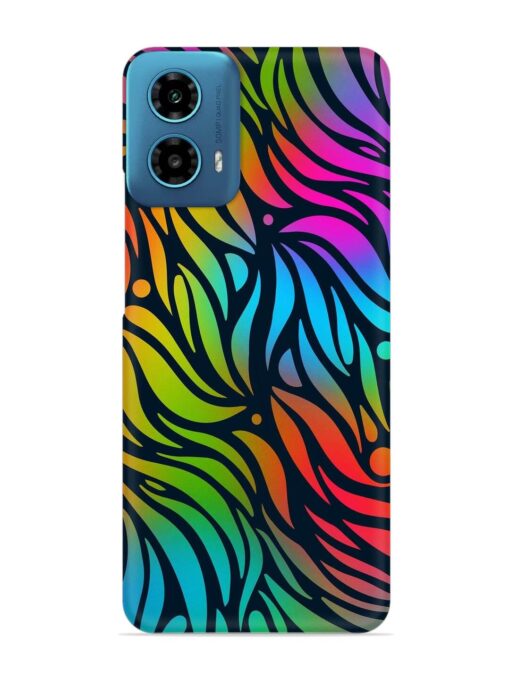 Abstract Leaf Design Snap Case for Motorola Moto G34 (5G)