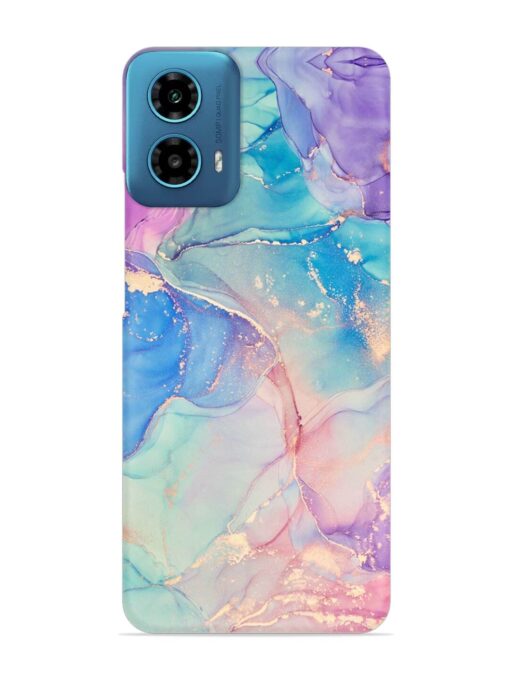 Alcohol Ink Colors Snap Case for Motorola Moto G34 (5G)