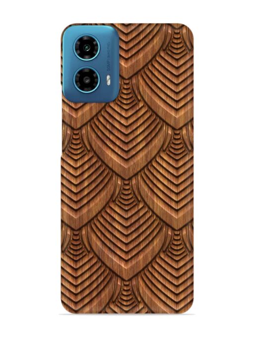 Carved Pattern On Snap Case for Motorola Moto G34 (5G)