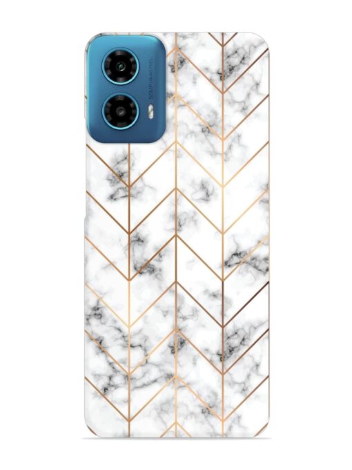 Vector Marble Texture Snap Case for Motorola Moto G34 (5G)