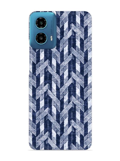 Abstract Herringbone Motif Snap Case for Motorola Moto G34 (5G) Zapvi