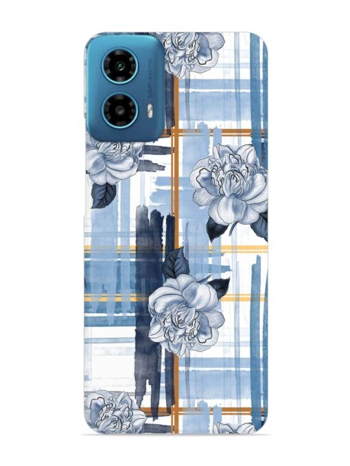 Watercolor Pattern Rose Snap Case for Motorola Moto G34 (5G)