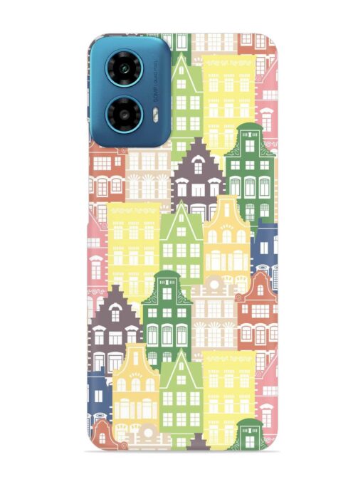 Seamless Shapes Pattern Snap Case for Motorola Moto G34 (5G)