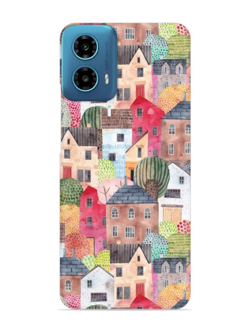 Abstract Seamless Pattern Snap Case for Motorola Moto G34 (5G) Zapvi